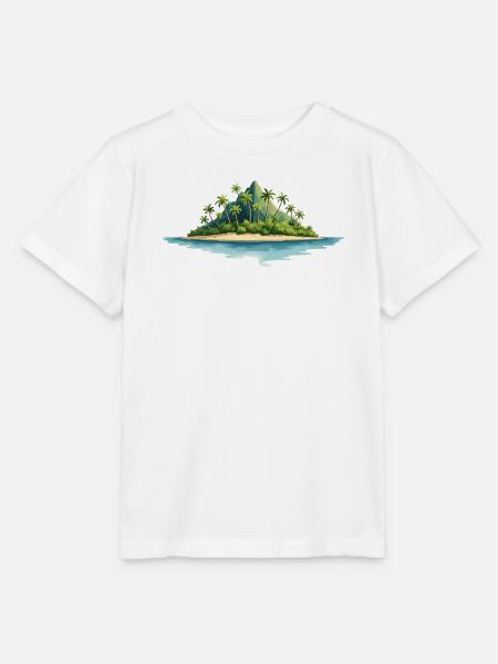 Tropische Insel - Stanley/Stella Kinder T-Shirt MINI CREATOR - Weiß