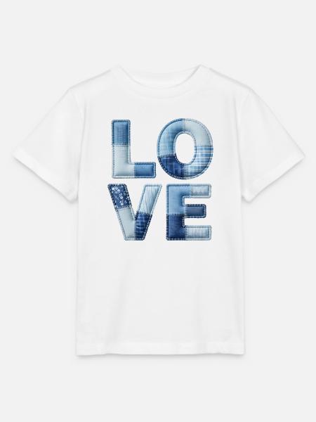 Love Moderne Patchwork Kunst - Stanley/Stella Kinder T-Shirt MINI CREATOR  - Weiß