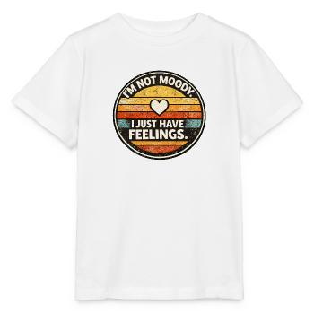 Nicht Launisch Gefühle Retro - Stanley/Stella Kinder T-Shirt MINI CREATOR  - Weiß - Vorne - Maike (125cm)