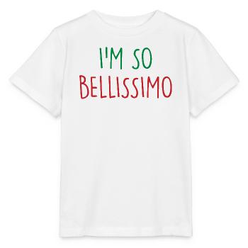 Bellissimo, Italy, Italy - Stanley/Stella MINI CREATOR Kids’ T-Shirt - white - Front - Maike (125cm)