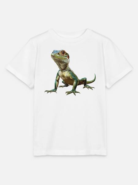 Eidechsen Eidechse - Stanley/Stella Kinder T-Shirt MINI CREATOR  - Weiß