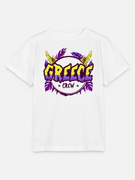 Greece Crew Bunt - Stanley/Stella Kinder T-Shirt MINI CREATOR - Weiß
