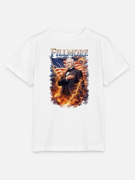 Historischer Staatsmann im Flammenwirbel - Stanley/Stella Kinder T-Shirt MINI CREATOR - Weiß