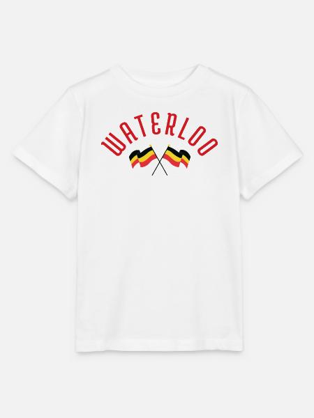Waterloo Belgiska Flaggor - Stanley/Stella Kinder T-Shirt MINI CREATOR  - Weiß