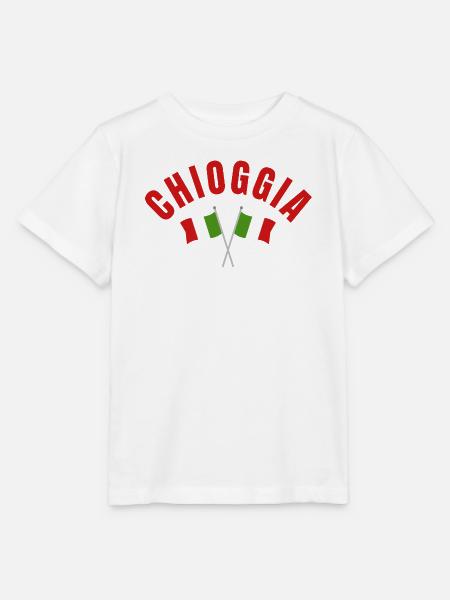 Chioggia-kreuzte italienische Flaggen - Stanley/Stella Kinder T-Shirt MINI CREATOR - Weiß