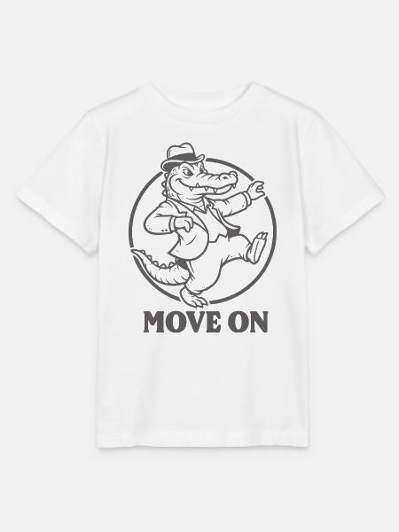 Tanzender SKAlligator im Anzug - Stanley/Stella Kinder T-Shirt MINI CREATOR - Weiß