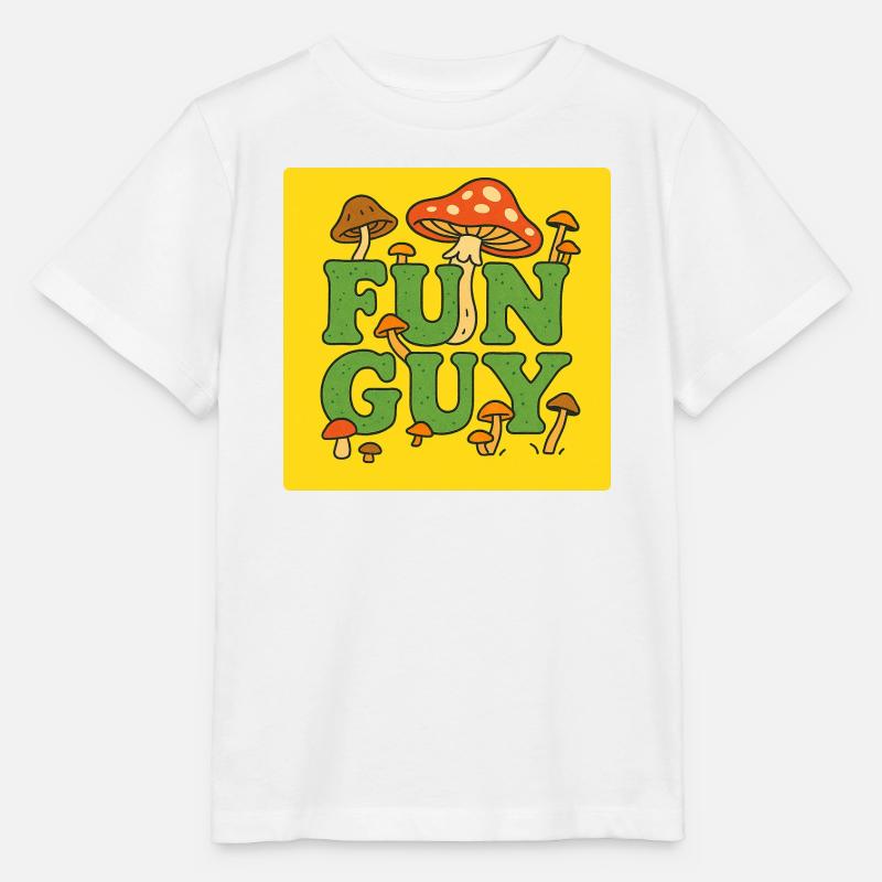 Fun Guy Pilz-Tee - Stanley/Stella Kinder T-Shirt MINI CREATOR  - Weiß