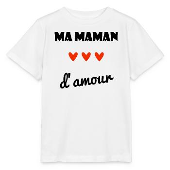 MOM. MOTHER'S DAY. HEART. FEAST. HAPPY BIRTHDAY - Stanley/Stella MINI CREATOR Kids’ T-Shirt - white - Front - Maike (125cm)