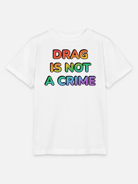 Drag ist kein Verbrechen – Regenbogen-Glyphen - Stanley/Stella Kinder T-Shirt MINI CREATOR - Weiß