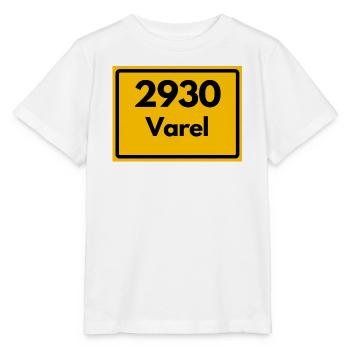 ALTE POSTLEITZAHL PLZ RETRO 2930 VAREL MEER& MÜHLE - Stanley/Stella Kinder T-Shirt MINI CREATOR  - Weiß - Vorne - Maike (125cm)
