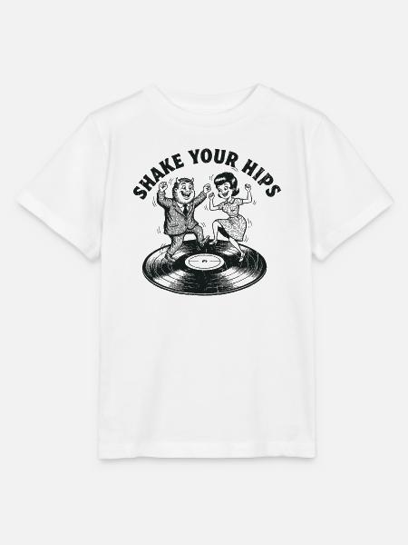 Shake Your Hips Vinyl Dance - Stanley/Stella Kinder T-Shirt MINI CREATOR - Weiß