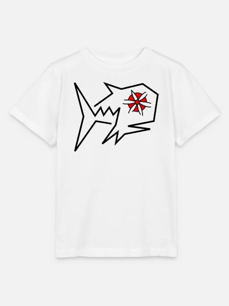 Blüten Fisch Fantasie - Stanley/Stella Kinder T-Shirt MINI CREATOR  - Weiß