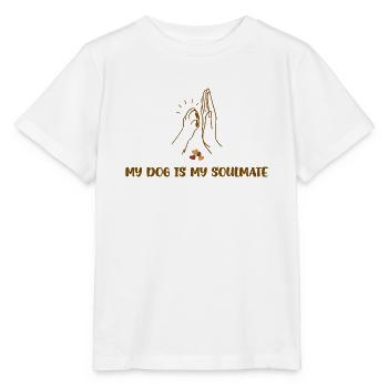 MY DOG IS MY SOULMATE - Stanley/Stella Kinder T-Shirt MINI CREATOR  - Weiß - Vorne - Maike (125cm)