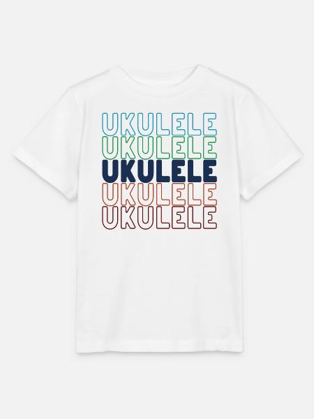 Ukulele typography - Stanley/Stella Kinder T-Shirt MINI CREATOR - Weiß