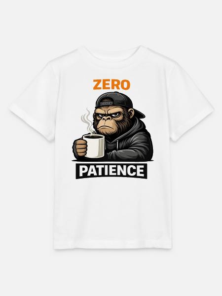 Zero Patience Monkey Streetwear - Stanley/Stella Kinder T-Shirt MINI CREATOR - Weiß