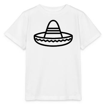 Mexikanischer Hut - Stanley/Stella Kinder T-Shirt MINI CREATOR  - Weiß - Vorne - Maike (125cm)