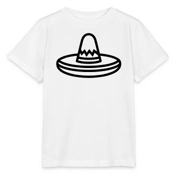 Mexikanischer Hut - Stanley/Stella Kinder T-Shirt MINI CREATOR  - Weiß - Vorne - Maike (125cm)
