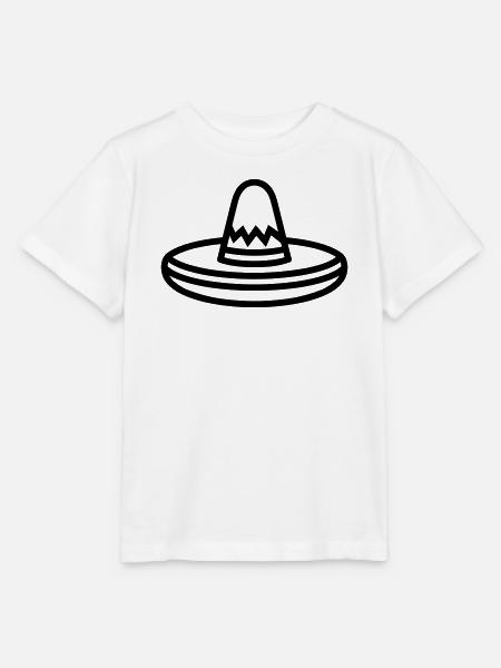 Mexikanischer Hut - Stanley/Stella Kinder T-Shirt MINI CREATOR  - Weiß