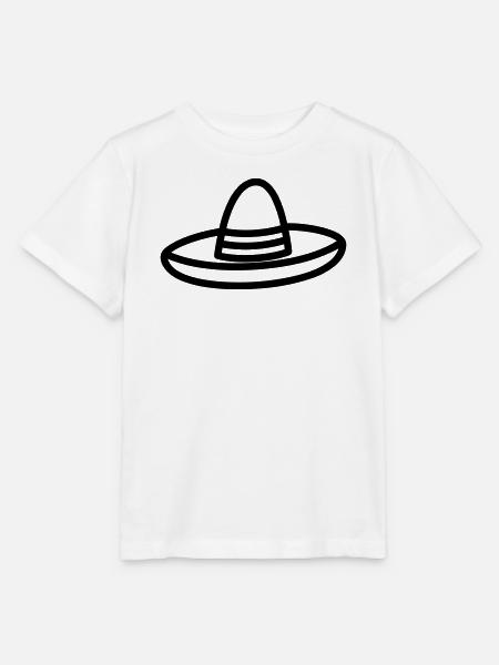 Mexikanischer Hut - Stanley/Stella Kinder T-Shirt MINI CREATOR - Weiß