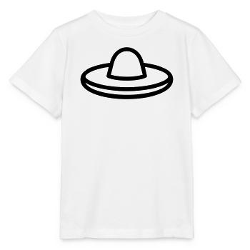 Mexikanischer Hut - Stanley/Stella Kinder T-Shirt MINI CREATOR  - Weiß - Vorne - Maike (125cm)
