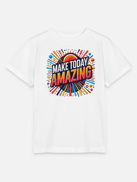 Make Today Amazing Burst - Stanley/Stella Kinder T-Shirt MINI CREATOR - Weiß
