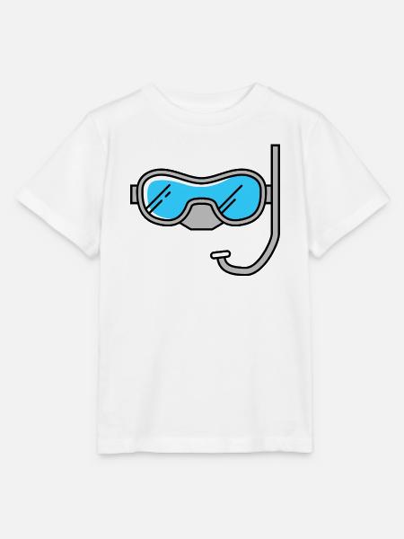 Taucherbrille - Stanley/Stella Kinder T-Shirt MINI CREATOR - Weiß
