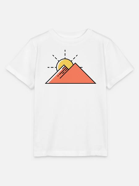 Berge Sonne Natur - Stanley/Stella Kinder T-Shirt MINI CREATOR  - Weiß