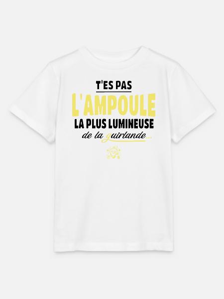 Du bist nicht die hellste Glühbirne - Stanley/Stella Kinder T-Shirt MINI CREATOR - Weiß