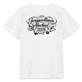 Enterrement de vie de jeune fille 2026 Enterrement de vie de jeune fille - T-shirt bio MINI CREATOR Stanley/Stella Enfant - blanc - Devant - Maike (125cm)