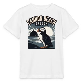 Cannon Beach, Oregon - Stanley/Stella MINI CREATOR Kids’ T-Shirt - white - Front - Maike (125cm)