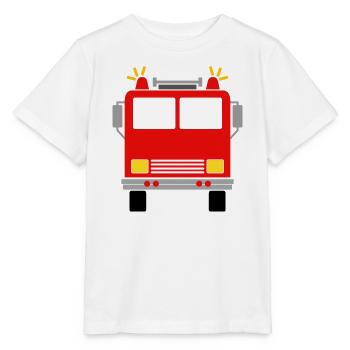 Camion de pompiers - T-shirt bio MINI CREATOR Stanley/Stella Enfant - blanc - Devant - Maike (125cm)