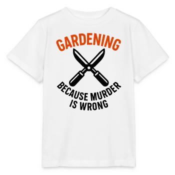 Gardening Pruning Shears Anti Stress Humor - Stanley/Stella MINI CREATOR Kids’ T-Shirt - white - Front - Maike (125cm)