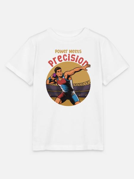 Kugelstoßen: Kraft trifft Präzision - Stanley/Stella Kinder T-Shirt MINI CREATOR  - Weiß