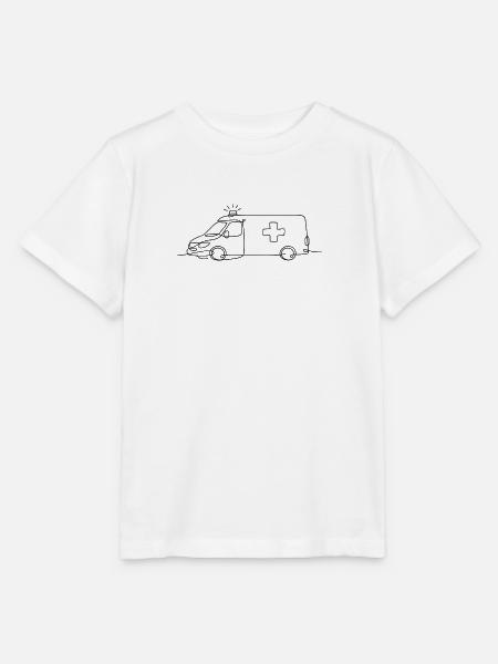 Krankenwagen - Stanley/Stella Kinder T-Shirt MINI CREATOR  - Weiß