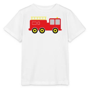 Camion de pompiers - T-shirt bio MINI CREATOR Stanley/Stella Enfant - blanc - Devant - Maike (125cm)