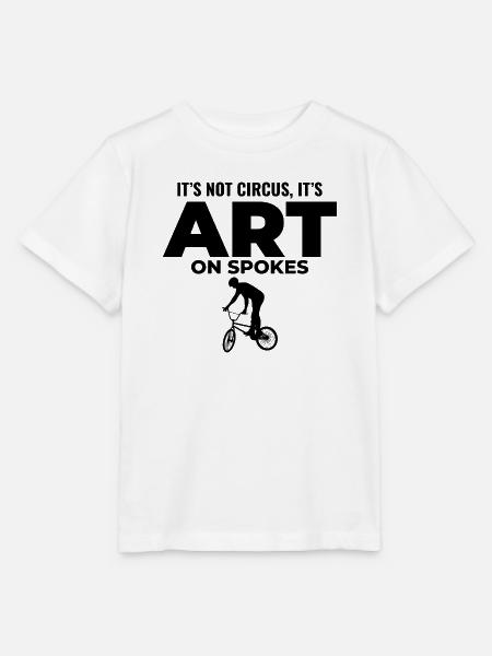 Künstlerische Radfahrkunst - Stanley/Stella Kinder T-Shirt MINI CREATOR - Weiß
