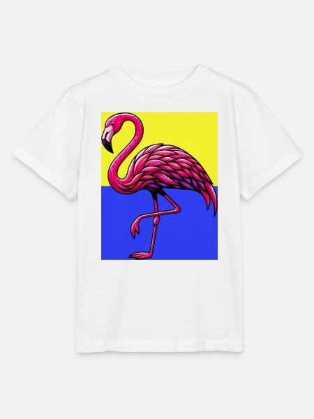 Flamingo - Stanley/Stella Kinder T-Shirt MINI CREATOR - Weiß