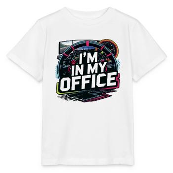 Ich bin in meinem Büro - Stanley/Stella Kinder T-Shirt MINI CREATOR  - Weiß - Vorne - Maike (125cm)