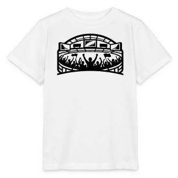 Silhouette des supporters du stade - T-shirt bio MINI CREATOR Stanley/Stella Enfant - blanc - Devant - Maike (125cm)