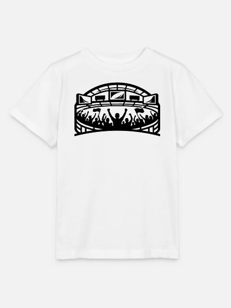 Stadion Fans Silhouette - Stanley/Stella Kinder T-Shirt MINI CREATOR - Weiß