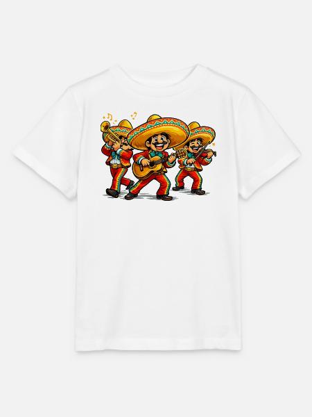 Mariachi Fiesta Dreierbande - Stanley/Stella Kinder T-Shirt MINI CREATOR  - Weiß