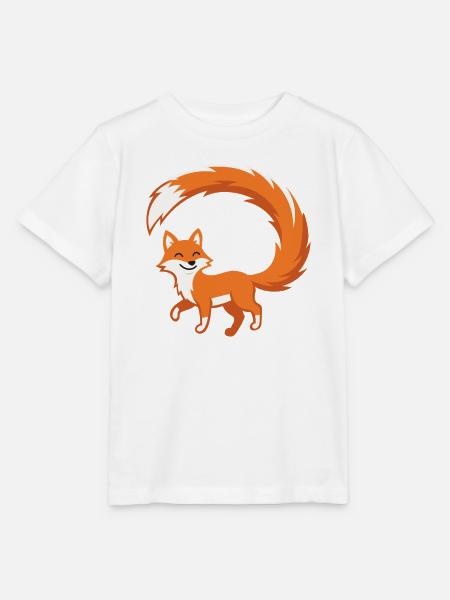 Feuerfuchs Langschwanz! - Stanley/Stella Kinder T-Shirt MINI CREATOR - Weiß