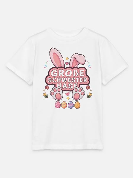 Große Schwester Hase Ostern Design - Stanley/Stella Kinder T-Shirt MINI CREATOR  - Weiß
