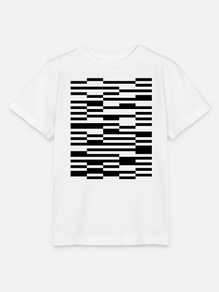 Design geometrischer diagonaler Linien - Stanley/Stella Kinder T-Shirt MINI CREATOR  - Weiß