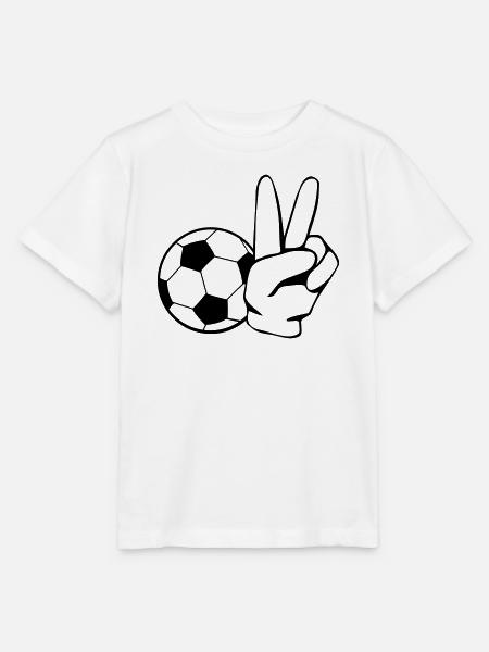 Soccer Peace - Stanley/Stella Kinder T-Shirt MINI CREATOR - Weiß