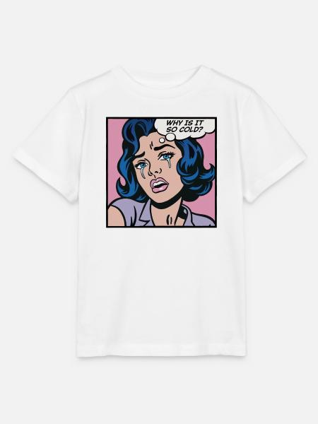 Warum ist es so kalt? - Stanley/Stella Kinder T-Shirt MINI CREATOR  - Weiß