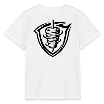 Doner kebab skewer - Stanley/Stella MINI CREATOR Kids’ T-Shirt - white - Front - Maike (125cm)