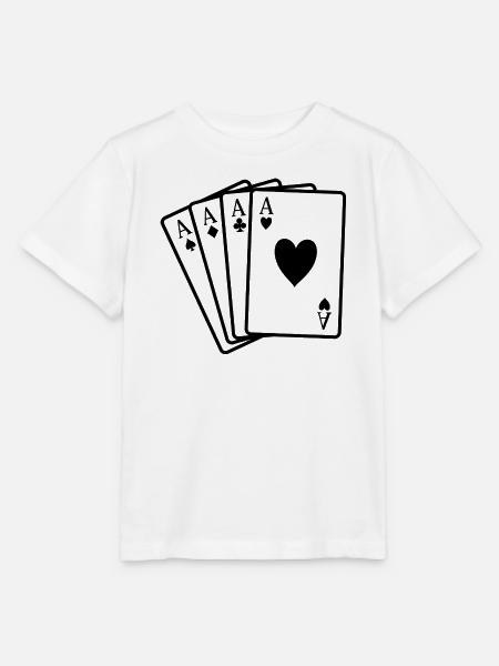 Pokerkarten - Stanley/Stella Kinder T-Shirt MINI CREATOR - Weiß