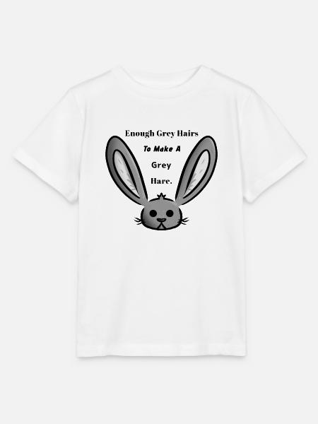 Grauer Hase/Haare - Stanley/Stella Kinder T-Shirt MINI CREATOR - Weiß