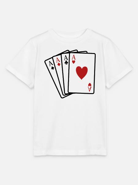 Pokerkarten - Stanley/Stella Kinder T-Shirt MINI CREATOR  - Weiß